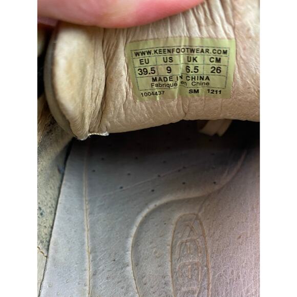 KEEN US 9 EU 39.5 Tan Nubuck Leather Lace Up Hiking Trail Shoes - Picture 9 of 10